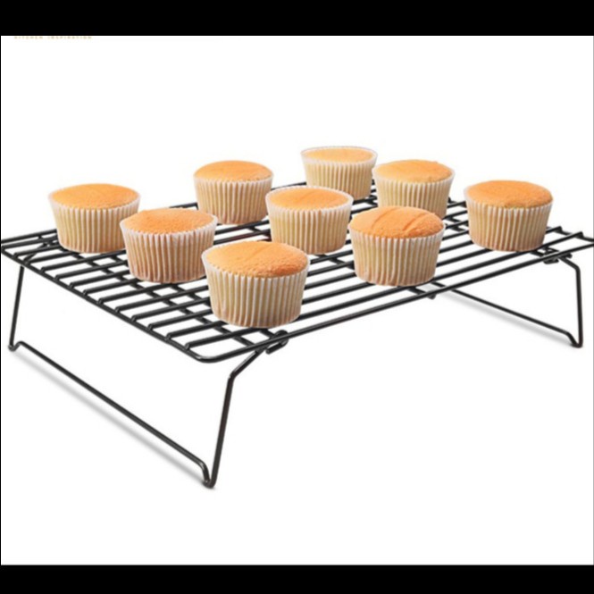 

Chefmade Cooling Rack Anti Lengket Non Stick 3 Tier Black - WK9127