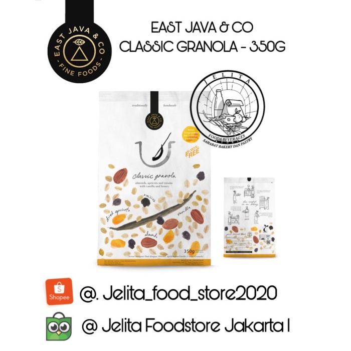 

EAST JAVA & CO CLASSIC GRANOLA - 350G