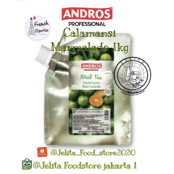 

Andros Calamansi Marmalade Jam Doypack 1Kg - selai kalamansi