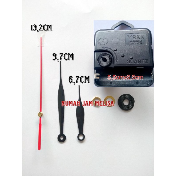 mesin jam dinding y888 hanger berdetak