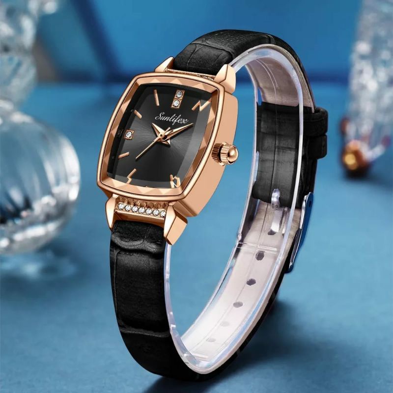 PROMOOOO!!! Jam Tangan Sunlifex Original Wanita Kulit Terlaris Kasual Fashion