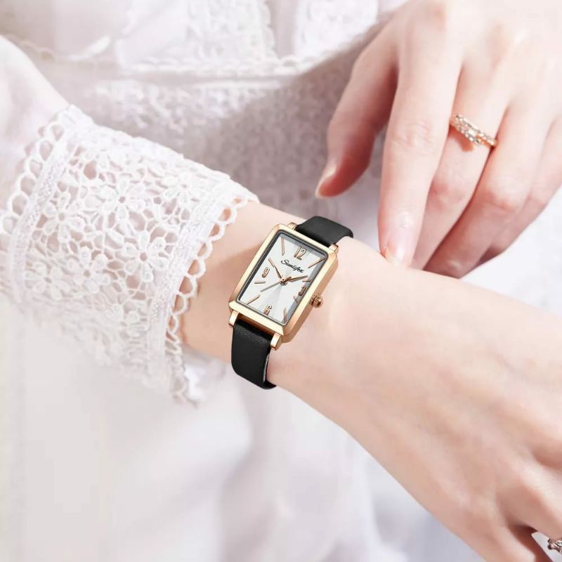 BIG SALE! Jam Tangan Sunlifex Kulit Kasual Wanita Terlaris