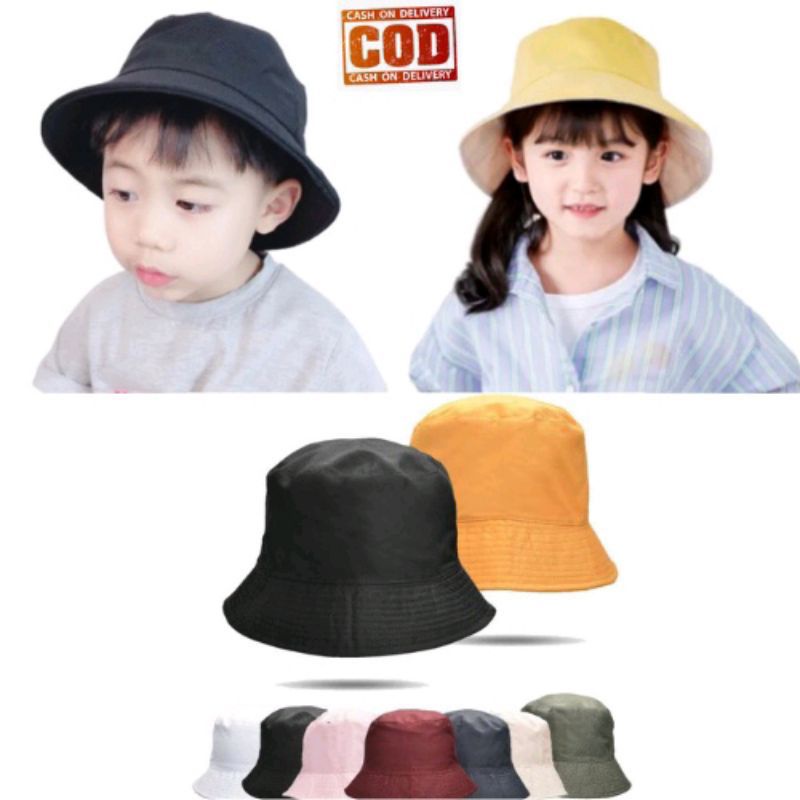 Topi BISBOL polos anak&amp; topi bucket anak/ topi santai anak/ topi outdoor anak