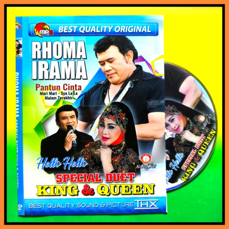 Kaset MP5 Video Musik Lagu Dangdut Rhoma Irama Spesial Duet Pilihan Terpopuler.