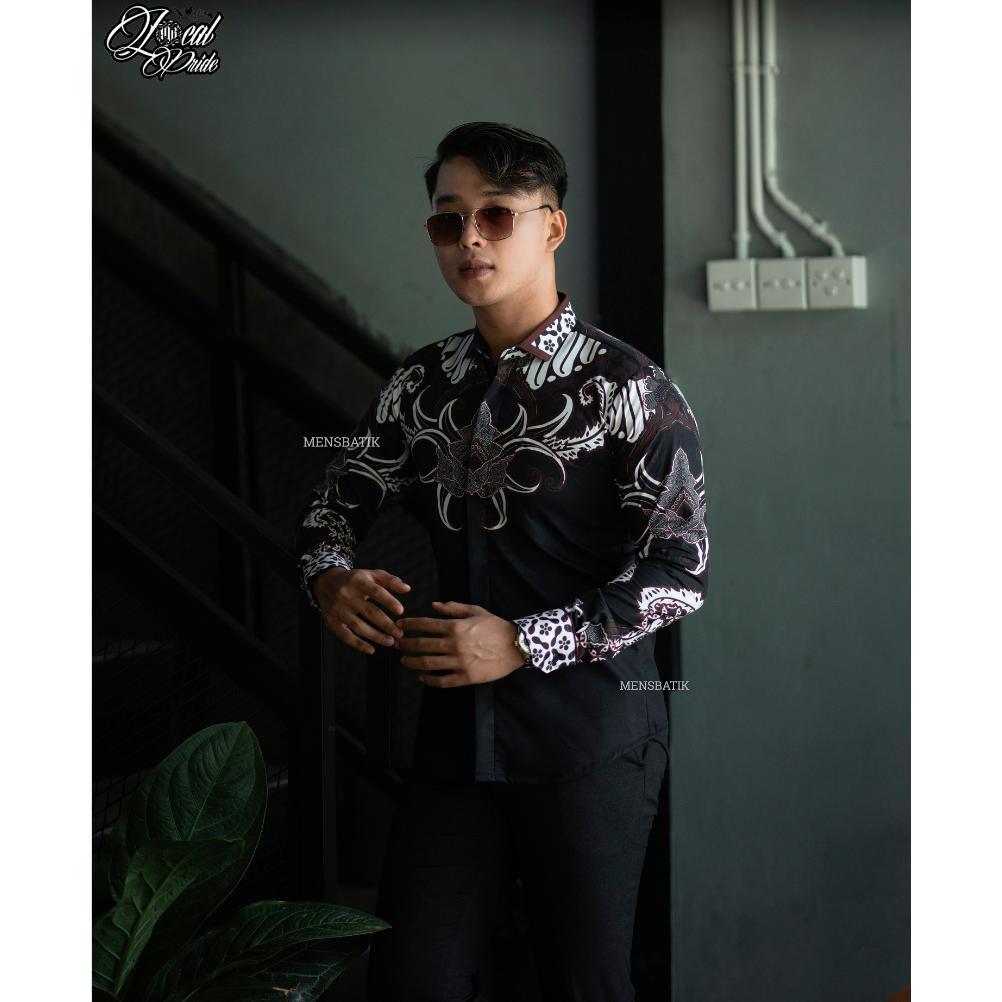 PROMO MENSBATIK - Kawung Adibrata - batik pria - kemeja batik - batik pria lengan panjang - batik pr