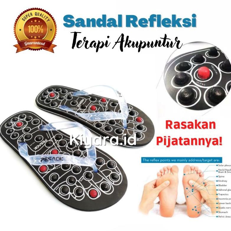 7.7 Kiyara.Id Sandal Kesehatan Rematik Sandal Refleksi Model Jepit Sandal Terapi Kesehatan Pria Wani