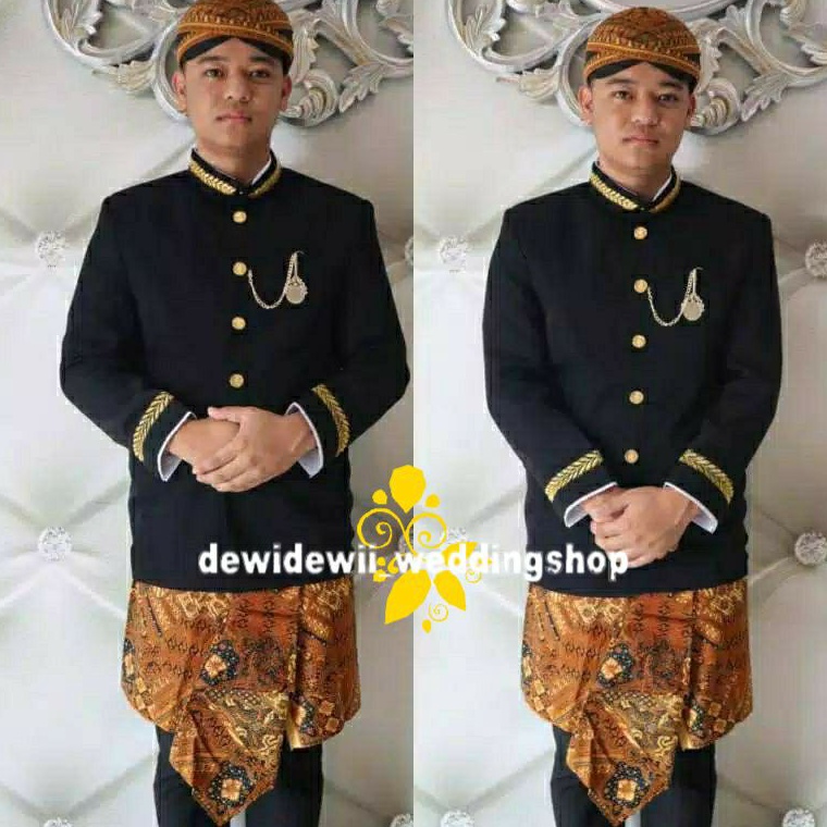 Special Promo✱ Full Set Adat Sunda Bapak (BESKAP + JARIK + BLANGKON) / FREE BENGGOL BESKAP INT