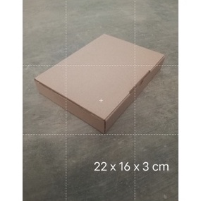 

(10pcs) kardus 22 x 16 x 3 cm --Diecut dan easy usage— n9elk