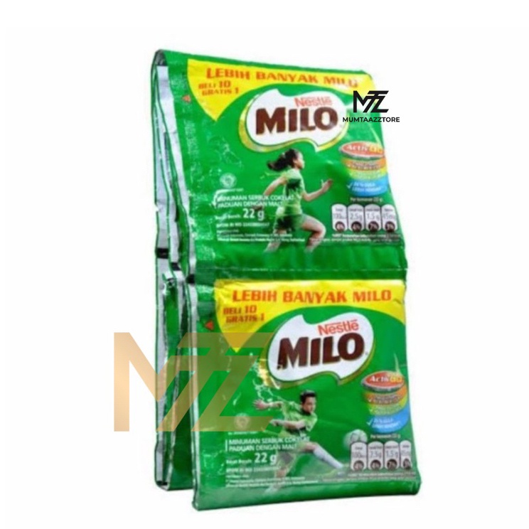 

[KODE PRODUK HSNMW6180] ☘️ MUMTAAZZTORE ☘️ NESTLE Milo Activ-Go 22gr [1 Renceng Isi 11 Sachet @ 22gr ][11r x 22gr]