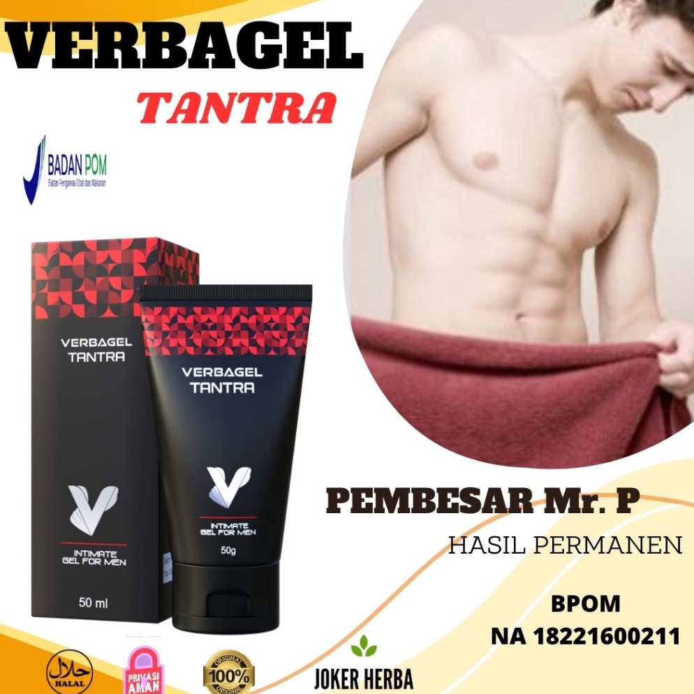 5.5✧ STRONG MAN... Tantra verba gel BPOM Verbagel original pembesar mr p ampuh permanen iINTAN JAYA 