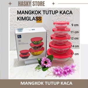 MANGKOK KACA TUTUP/MANGKOK KACA SET/MANGKOK KACA BOWL GLASS KIMGLASS