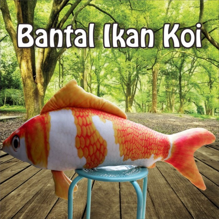 bantal ikan koi jumbo- bantal ikan koi - bantal boneka - bantal dakron