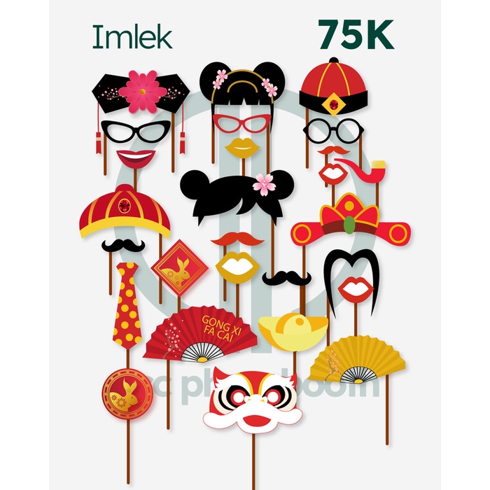 Photobooth Props Acc Photobooth Property Photo Prop Imlek