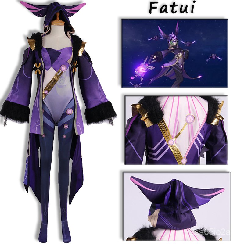 Game Anime Genshin Impact Fatui Cosplay Electro Voltia Jumpsuits Sexy Cosplay Halloween Clothes Unif