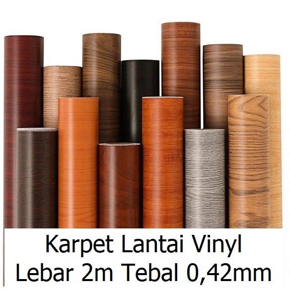 Karpet Lantai Vinyl Roll 2X25 Tebal 0,42Mm Karpet Vinyl Lantai Mita.Tamari