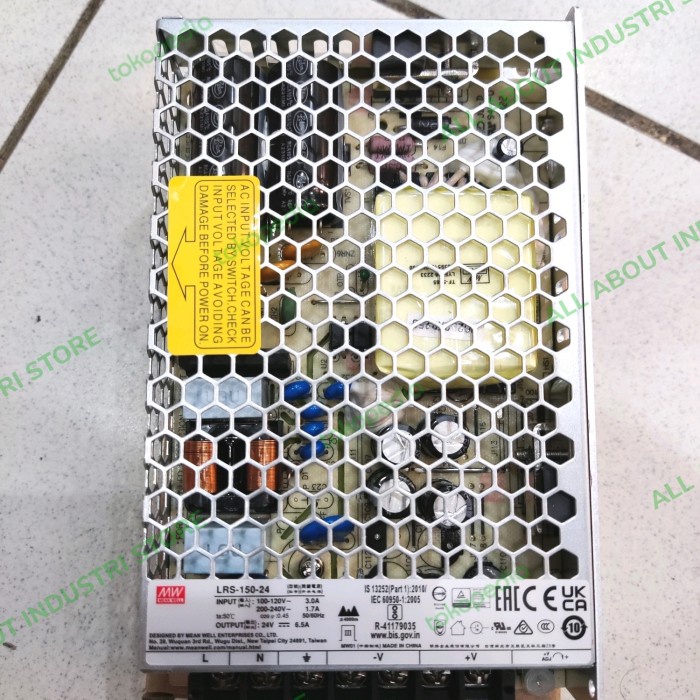 Terlaris Power Supply Meanwell Lrs-150-24 / Lrs 150 24 / Mean Well Lrs150-24