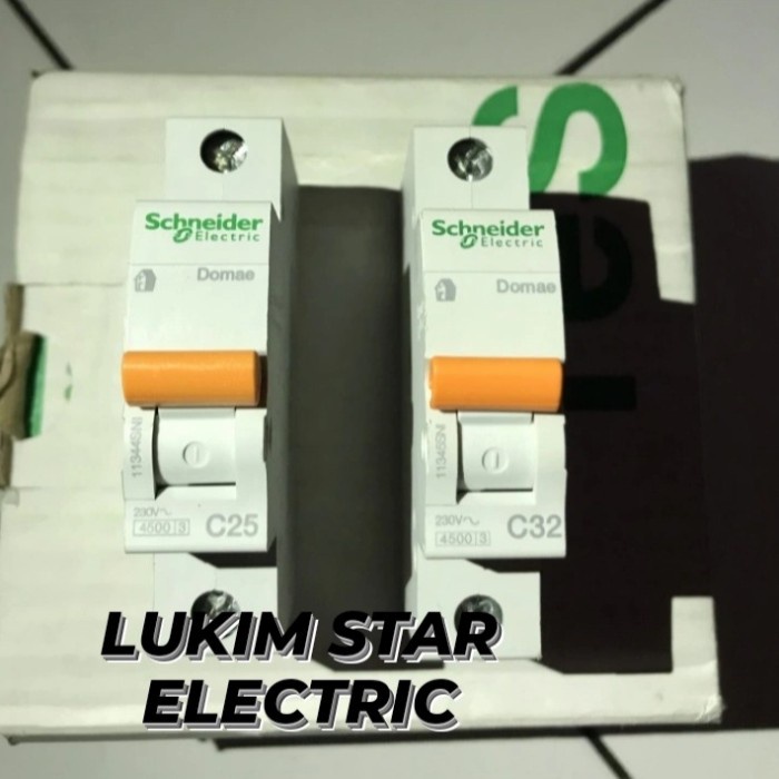 Terlaris Mcb Domae Schneider 25A 32A 1 Phase 1P 1Phase 25A 32A Mcb Schneider