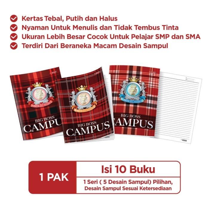 

Exercise Book Big Boss Campus 250 X 180 Mm 50 Lembar