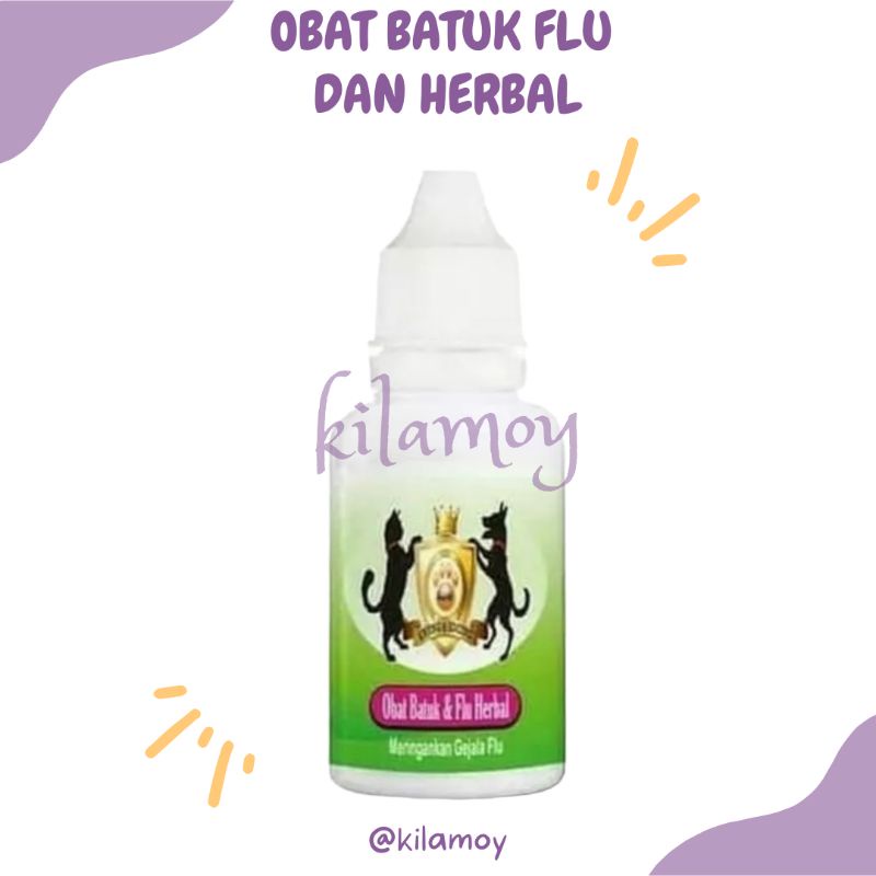 Obat batuk dan flu herbal - obat batuk flu pilek untuk kucing anjing