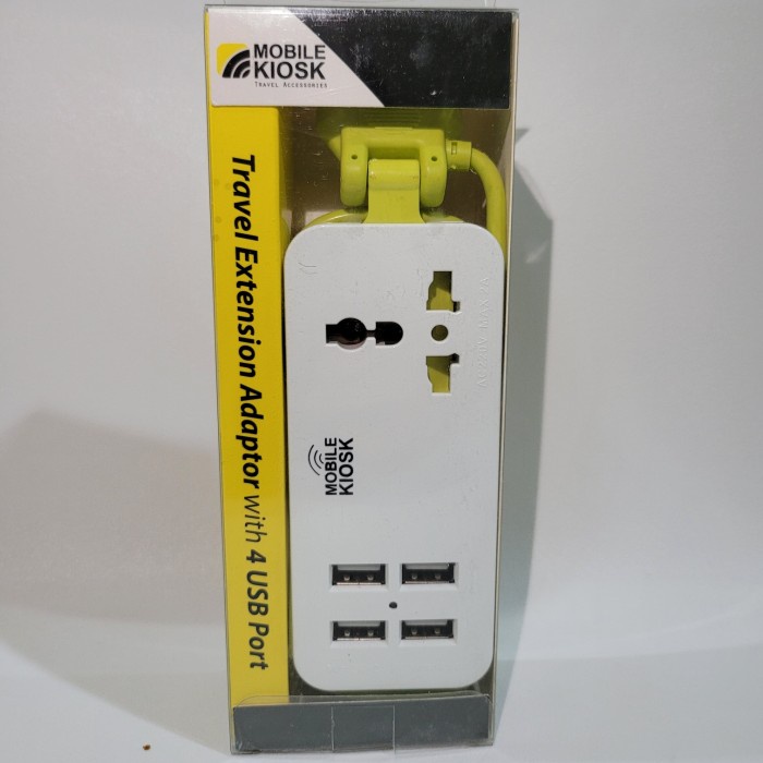 Terlaris Travel Extension Adaptor With 4 Usb Port Mobile Kiosk