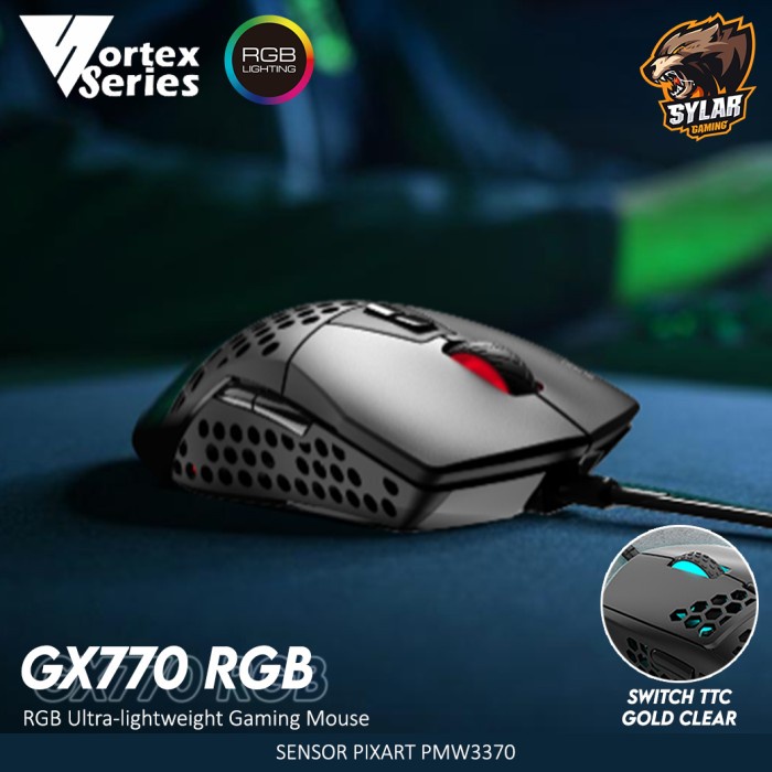 Vortex Series GX770 / GX-770 RGB Ultra-lightweight Gaming Mouse