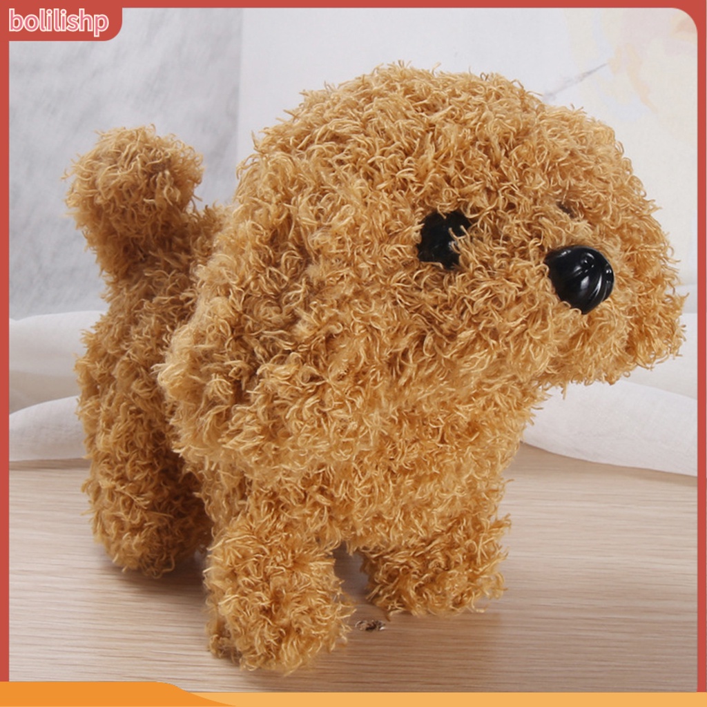 &lt;Bolilishp&gt; Mainan Boneka Plush Elektrik Bentuk Anjing Corgi / Kelinci Dengan Ekor Bergerak