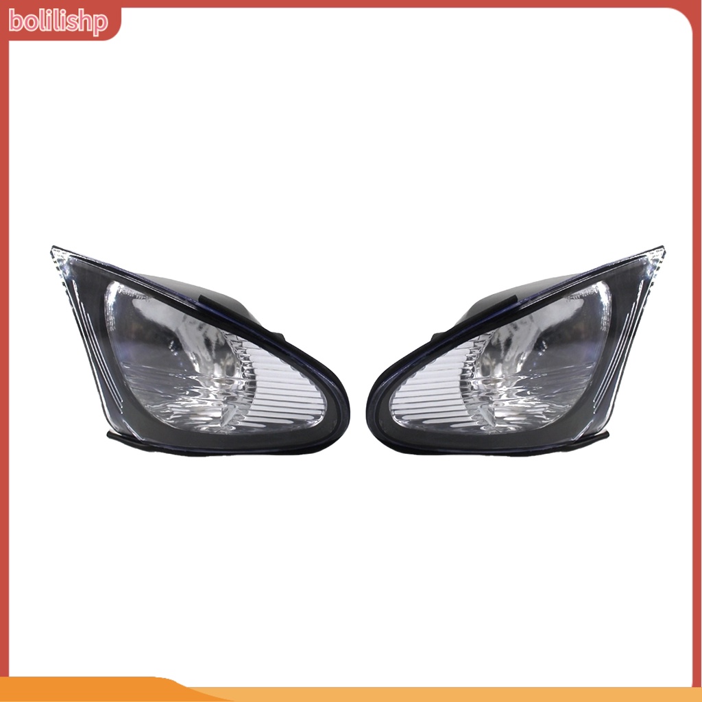 &lt;Bolilishp&gt; 1 Pair Corner Light Shells Protection Replacement Car Matched Anti Slight Impact Corner Lamp Covers OE 63137165859 63137165860 for BMW E46 4-door 2002-2005