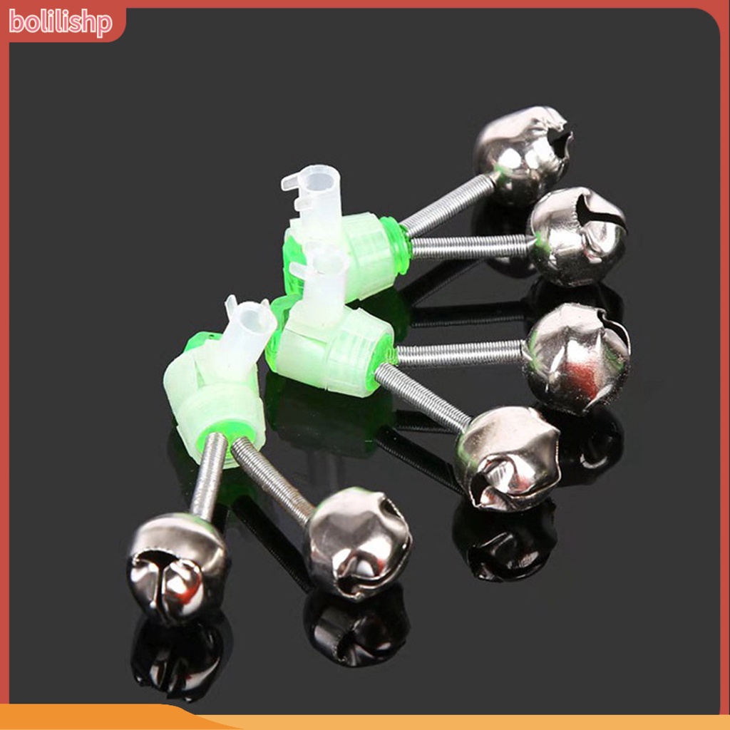 [Bolilishp] 10pcs Bel Alarm Memancing Dual Lonceng Desibel Tinggi Sensitif Mini Laut Pancing Gigit Alarm Bell Angling Persediaan