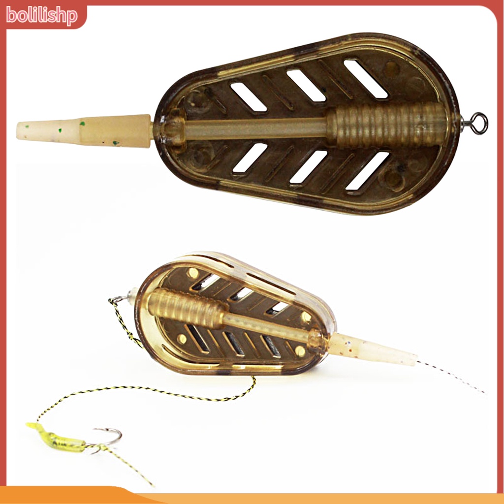 [Bolilishp] fishing Feeder Alat Mini Kokoh Portable Kuat Tahan Aus Memancing Paduan Seng Tandon Carp Fishing Metode Feeder Memancing Aksesoris