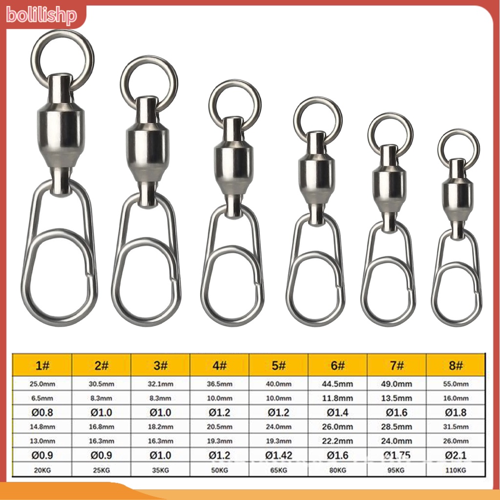 [Bolilishp] 10pcs Konektor Cincin Figure-Eight Stabilitas Tinggi Kokoh Ukuran Kecil Alat Pancing Fishing Connector Untuk Memancing Outdoor