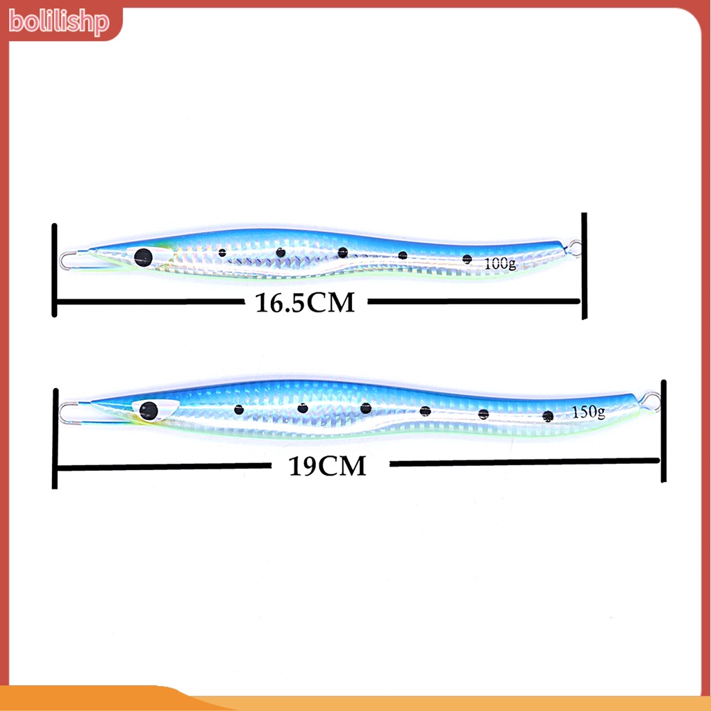 [Bolilishp] 100g/150g Umpan Pancing Reflektif Simulasi Tinggi Warna Cerah Efek Bercahaya Prop Umpan Buatan Untuk Air Laut