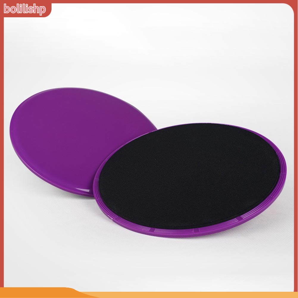 &lt;Bolilishp&gt; 2pcs / Set Pad Slider Gliding Disk Untuk Latihan Yoga / Fitness / Gym