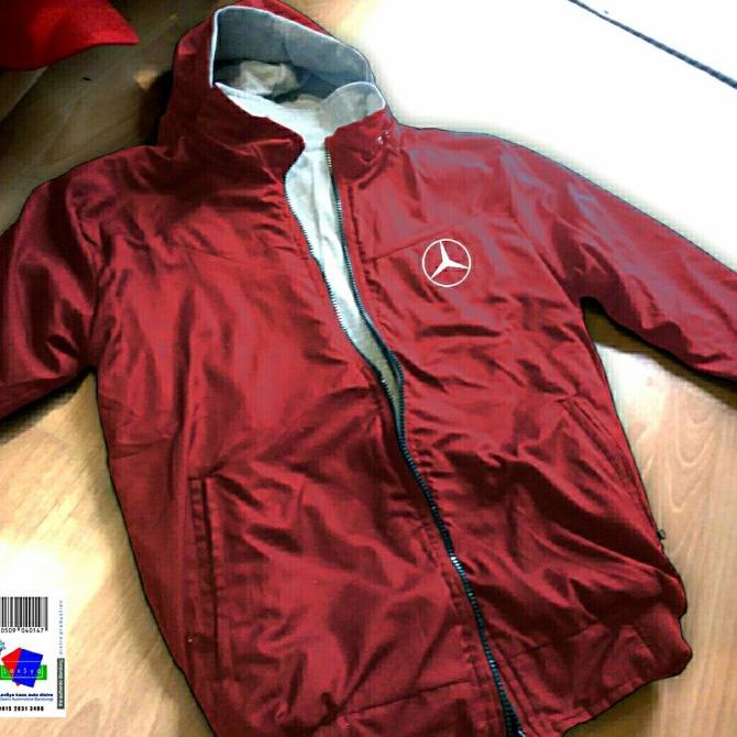 jaket parasut Mercedes Benz jacket parachute fleece hoodie