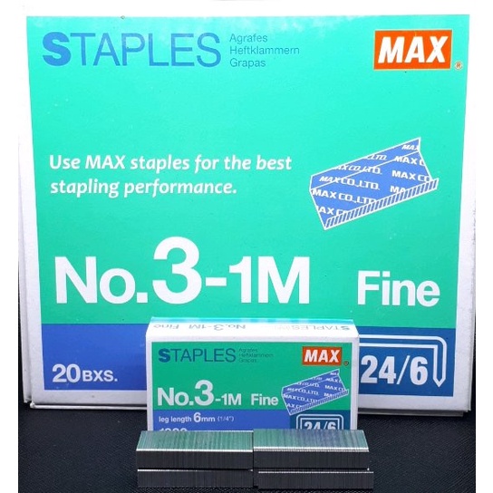 

isi staples Merk MAX No. 3 - 1M