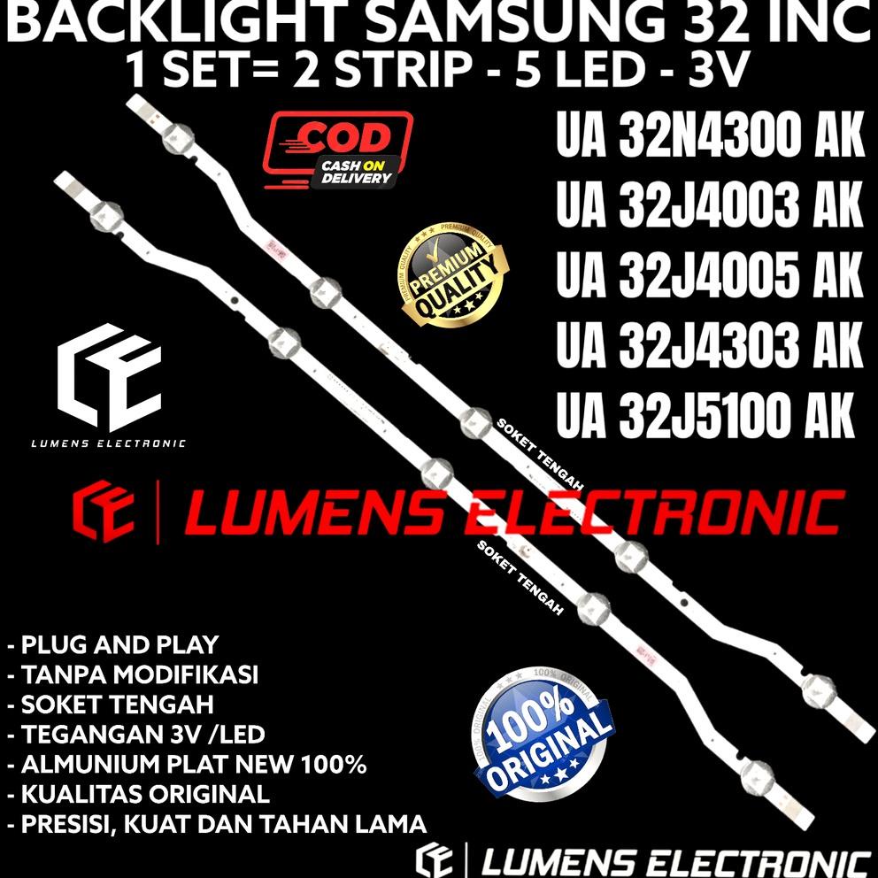 Update Backlight Tv Led Samsung 32 Inc Ua 32N4300 32J4003 32J4005 32J4303 32J5100 Lampu Bl 5K 3V 32J