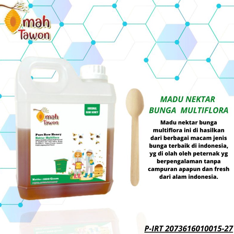 

3.3 Flash Sale Madu Murni 1kg Pure Raw Honey Madu Asli Nektar Bunga Multiflora