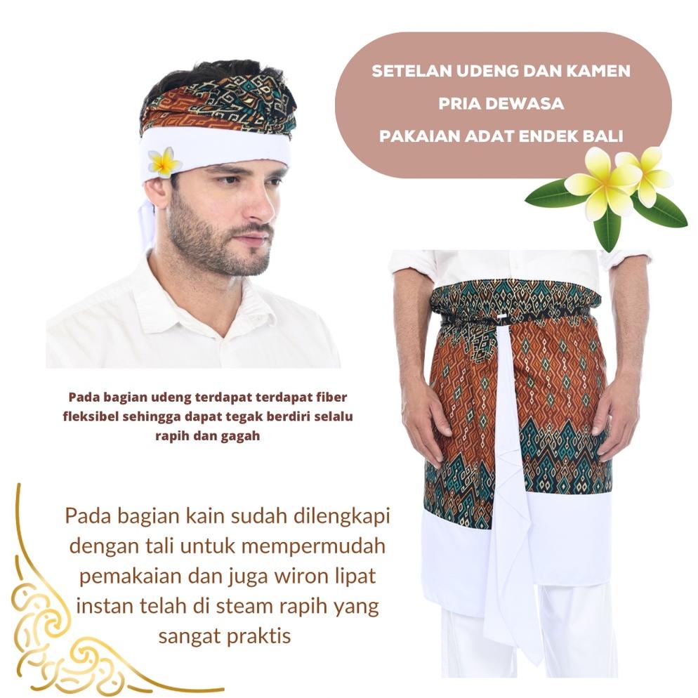 BAYAR DITEMPAT SETELAN UDENG DAN KAMEN PRIA DEWASA SETENGAH JADI PAKAIAN ADAT ENDEK BALI  BISA BUAT 