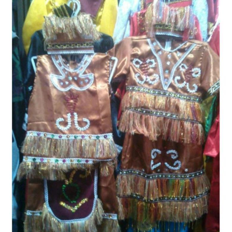 Terlaris Pakaian Adat Anak Baju Papua Saten Laki Dan Perempuan
