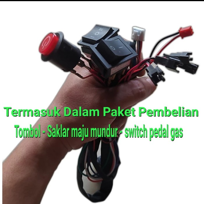 Kabel Set Mobil Aki Mainan Anak