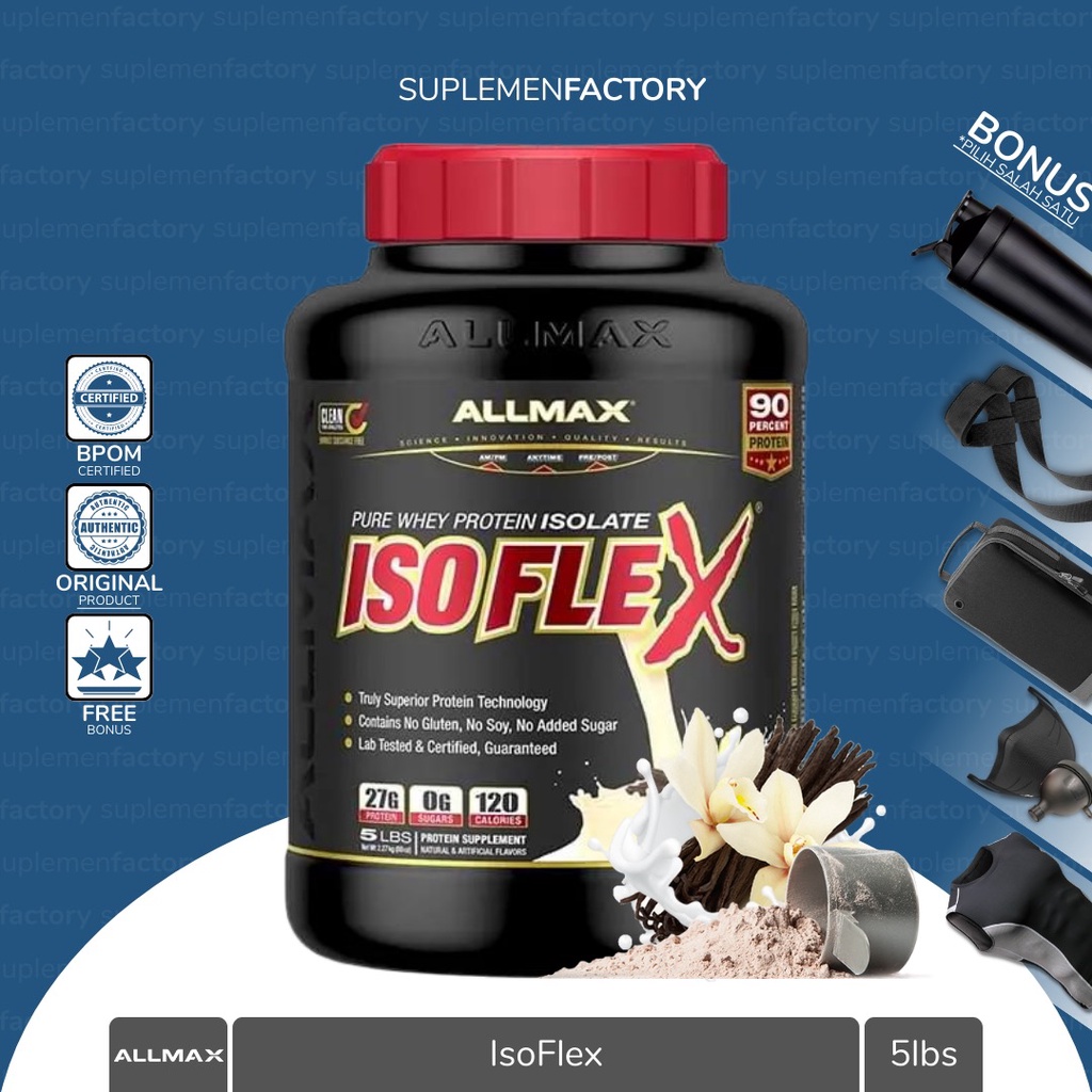 Allmax Isoflex Iso Flex Pure Whey Protein Isolate 5 lbs All Max