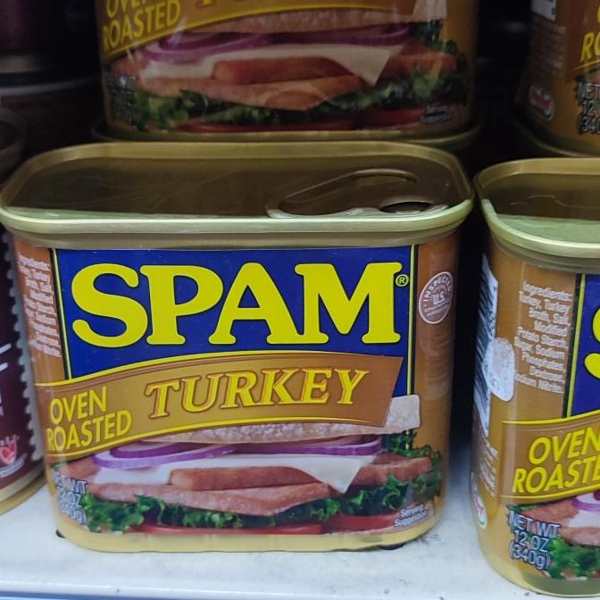 

Kualitas terbaik] SPAM OVER ROASTED TURKEY 340 GR Kornet