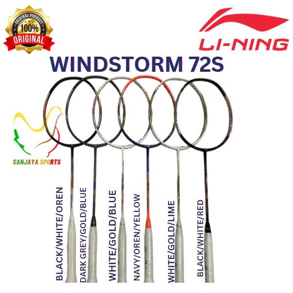 RAKET LINING BADMINTON BULUTANGKIS WINDSTORM 72S 72 S ORIGINAL