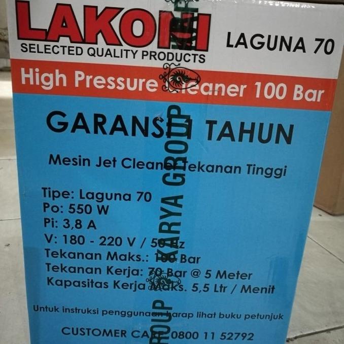 Lakoni Laguna 70 Mesin Cuci Mobil Motor Jet Cleaner