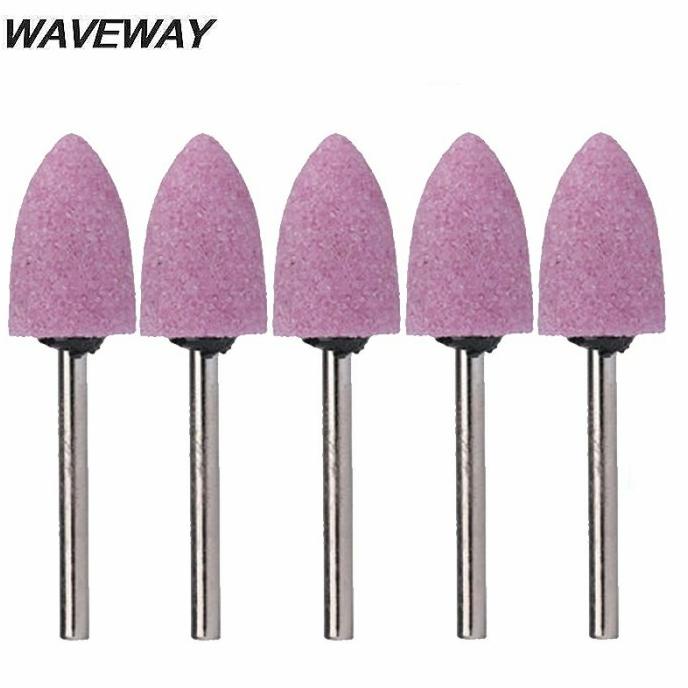 Kualitas terbaik] Mata kikir 5pcs bor gerinda batu asah mini tuner pengasah slinder