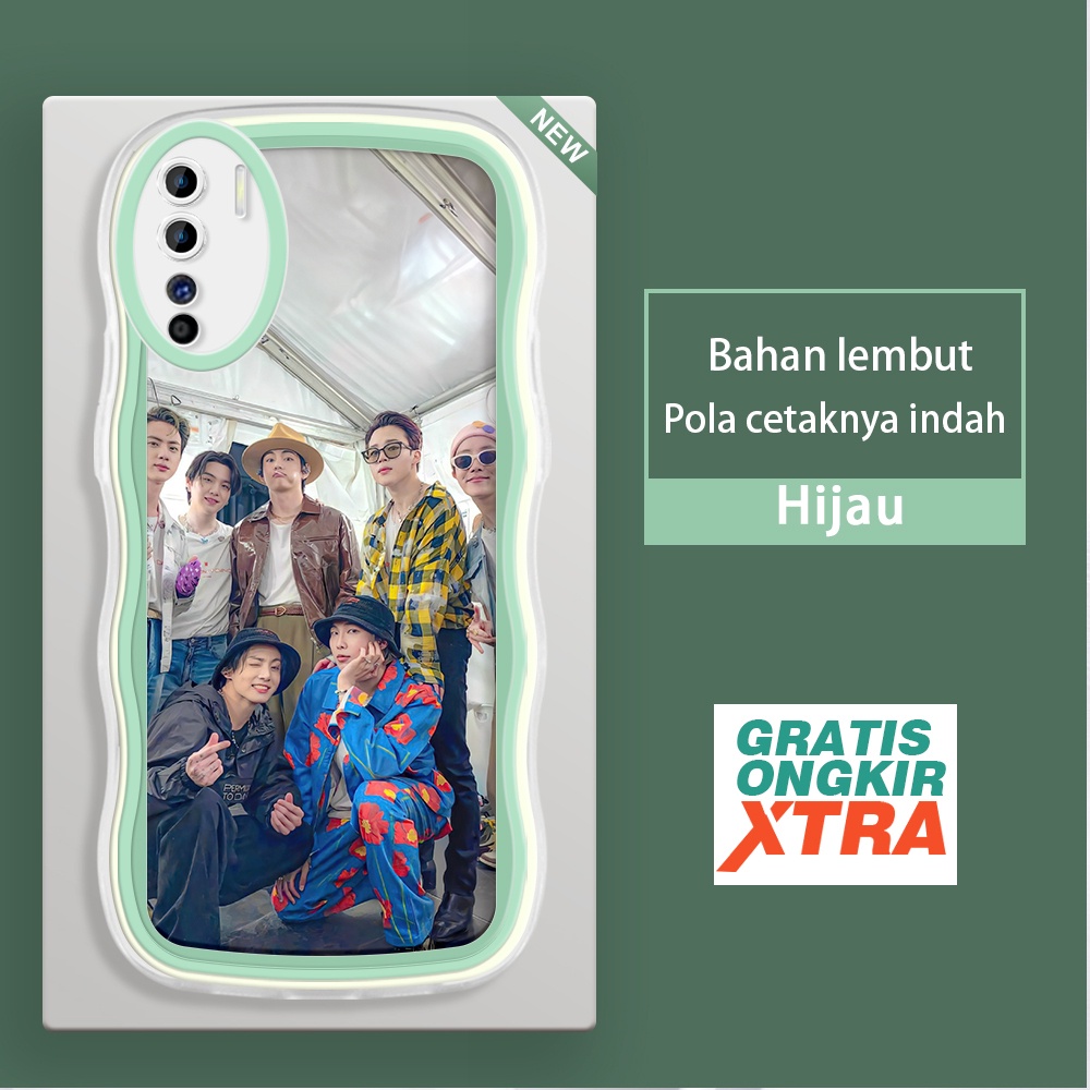 Mulia OPPO A71 A74 A76 A77S A83 A91 A92 A93 2020 A95 A96  Casing Ponsel  Pola kasual BTS  warna-warn