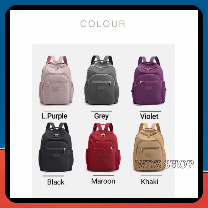 PROMO TAS RANSEL PUNGGUNG - BACK PACK WANITA ASLI IMPORT SUOYATE BAG S6042 TERLARIS