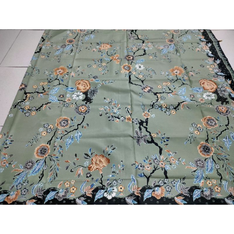 [COD] [GRATIS ONGKIR] Kain Panjang Batik Unggul Jaya Special Hijau Sage Bagus / Kain Batik Panjang
