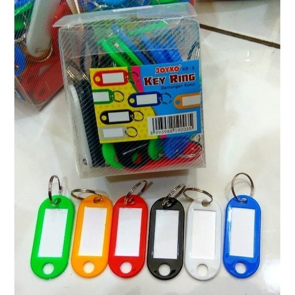 

Aurealiamall Alat Tulis Kantor Key Ring Kr9 Gantungan Kunci Label Kunci 1 Box 50Pcs
