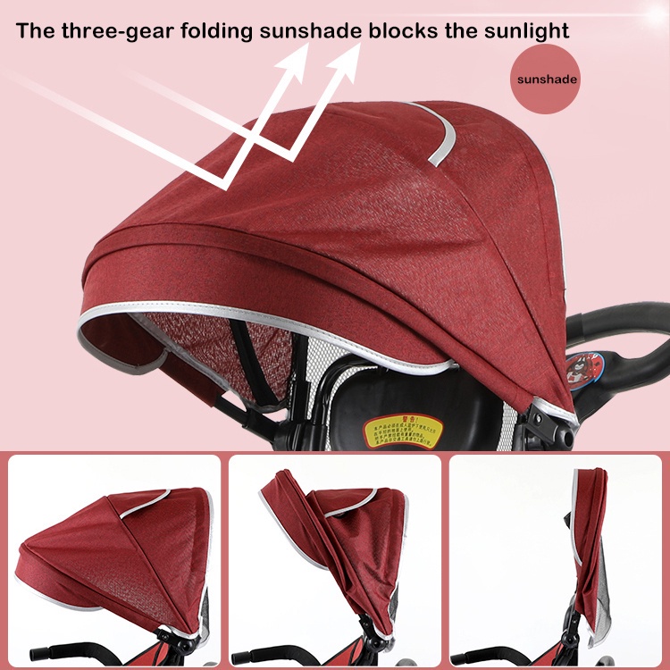 Magic Stroller Baby Sepeda Anak 1 Tahun To 5 Tahun Kereta Dorong Bayi Sepeda Bayi Stroller Duduk