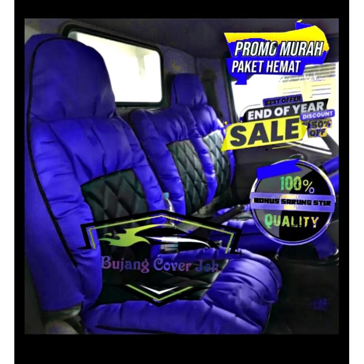 Sarung jok mobil truk hino dutro model sofa - Cover sarung jok mobil truk hino 300 - Sarung jok mobi